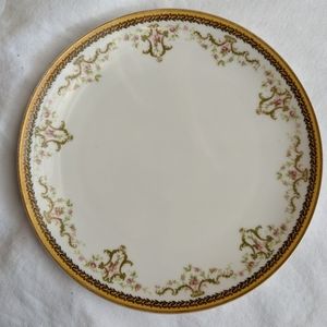 Haviland Limoges Floral Gold Details Porcelain Plate